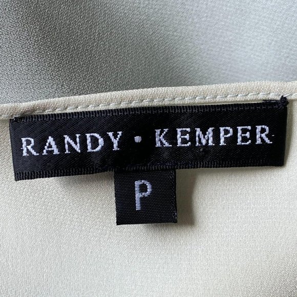 RANDY KEMPER Lime 100% Silk Top NWT - Picture 6 of 6